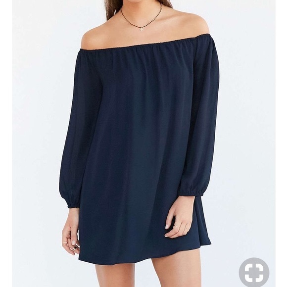 URBAN OUTFITTERS ECOTE NAVY DRESS - Picture 1 of 1